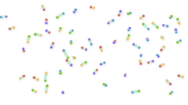abstract plankton in motion, seamless looping