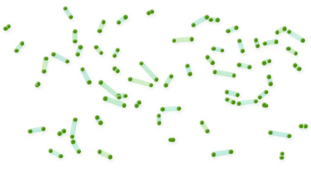 abstract plankton in motion, seamless looping