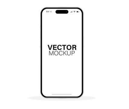 Smartphone mockup vector design similar to i-phone