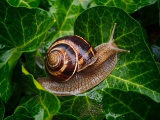 snail on a leaf © ivan
