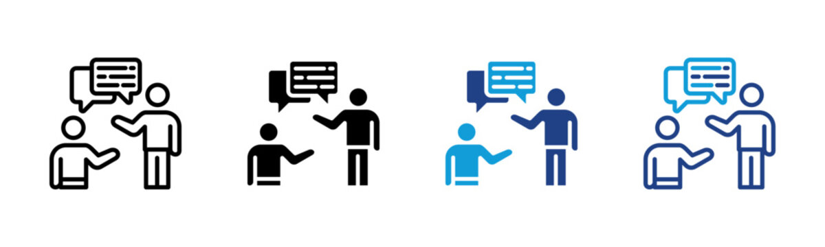 Communication Web icon with multiple style collection