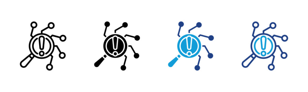 Root Cause Web icon with multiple style collection
