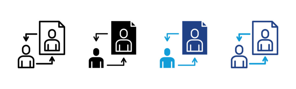 Peer Review Web icon with multiple style collection