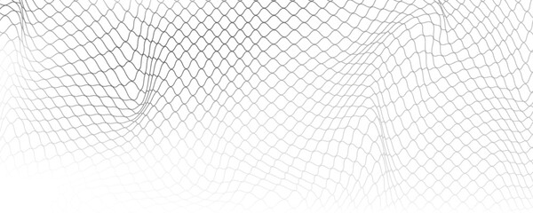 Curved net pattern. Seamless design for sportswear or equipment like soccer goals, volleyball nets, basketball hoops, hockey nets, and athletic gear © Rohmatul
