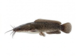Fototapeta premium Magur Catfish Isolated on White Background