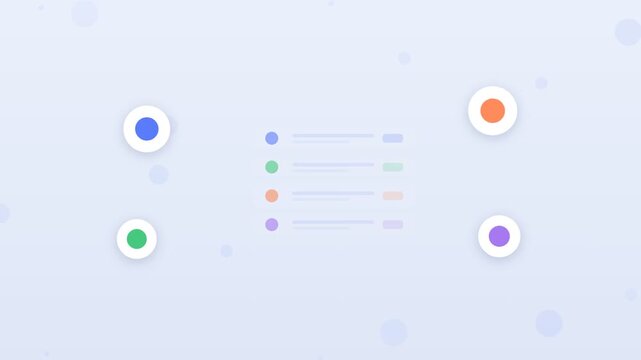 Flat design team collaboration hub with project icon and tools