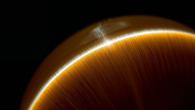 Close-up of a glowing arc and streaks in a dark space scene