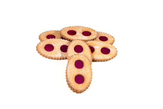 biscuit forme de lunettes aux fraises