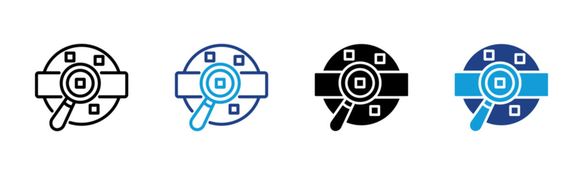 Sample Web icon with multiple style collection