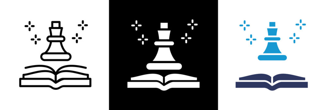 Knowledge Strategy triple icon