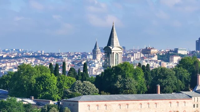 Topkapi Palace (Topkapi Sarayı) Drone Video, Emin&ouml;n&uuml; Fatih, Istanbul Turkiye (Turkey)

