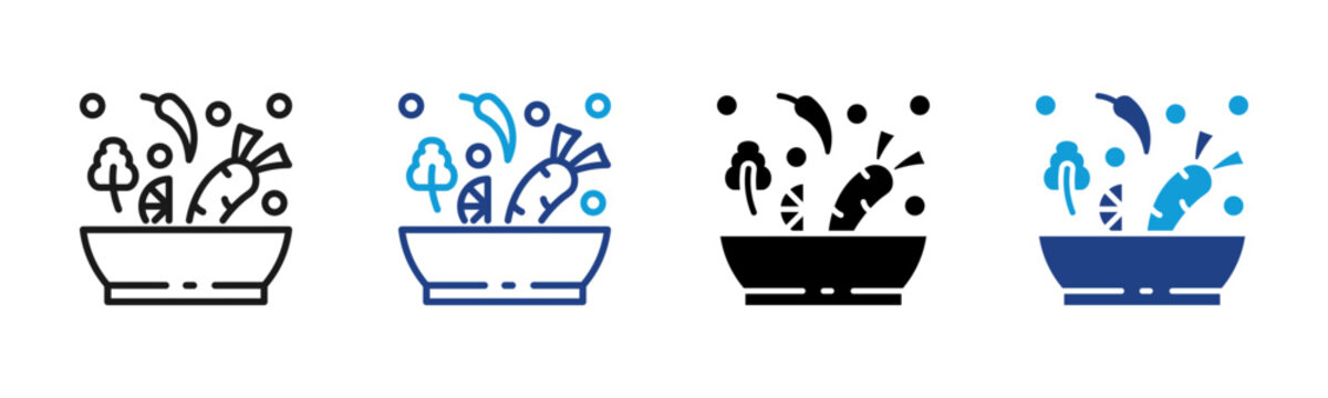 Ingredient Web icon with multiple style collection