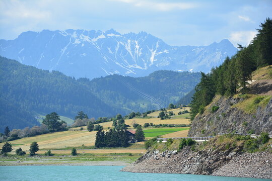 Landscape with mountains in sout Tirol, Italy