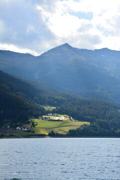 Landscape with mountains in sout Tirol, Italy