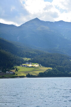 Landscape with mountains in sout Tirol, Italy