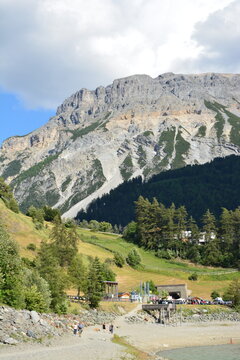 Landscape with mountains in sout Tirol, Italy
