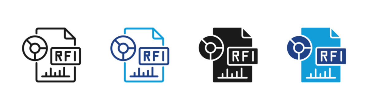 Rfi Web icon with multiple style collection