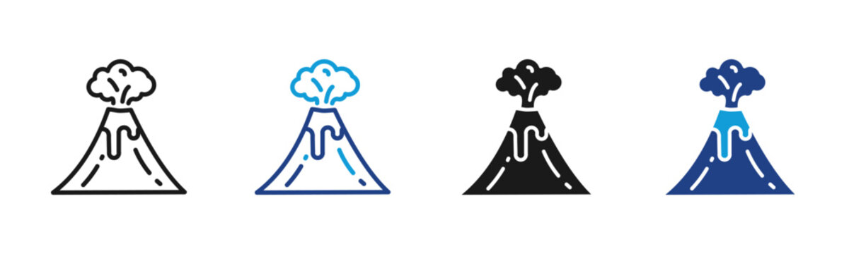 Volcano Web icon with multiple style collection