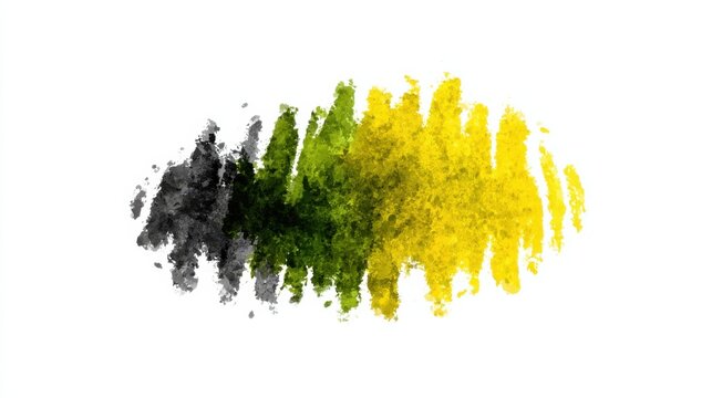 Artistic yellow and green paint splash creating a dynamic visual for contextual identity and creative expression