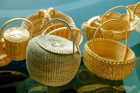 Woven Baskets on Display