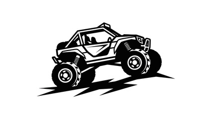 Off-road vehicle adventure with powerful monster truck design. © Surep