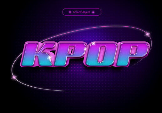 Kpop Style Tex Effect