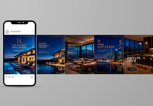 Luxury Real Estate Social Media Carousel