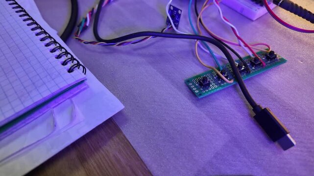 connecting cable with plug for electronics