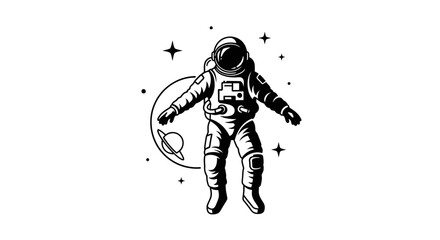 Astronaut in Space Suit Floating. © MULUNG DOLLAR