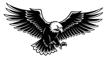 Fototapeta premium American Bald Eagle in Flight.