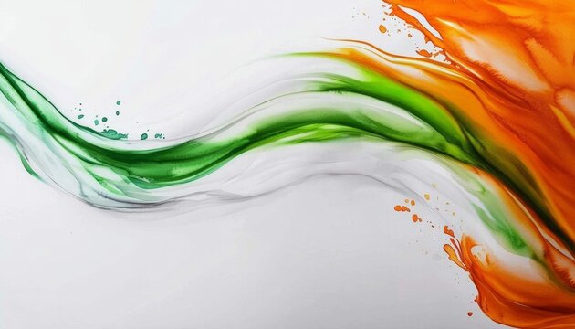 Festive artwork showcasing an Indian flag with ample copy space for messaging.