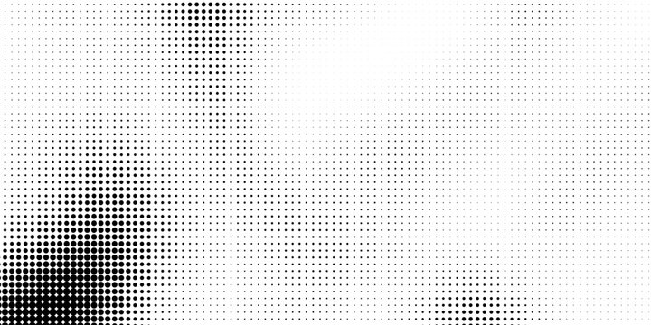 : Halftone gradient. Dotted gradient, smooth dots spraying and halftones dot background seamless horizontal geometric pattern vector template set. modern