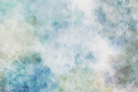 Watercolor abstract background with soft blue and neutral tones. Airy artistic texture feels calm and sophisticated and perfect for modern design projects.