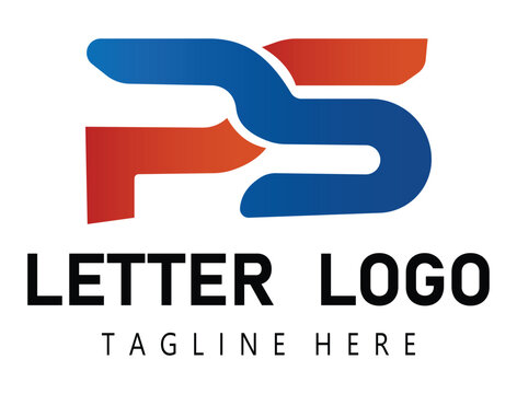 Modern PS logo. letter ps icon  
