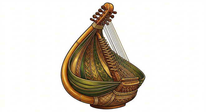 Sasando, traditional music from Indonesia made from palm tree and string