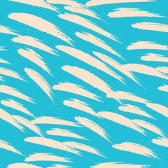 Summer Brushes  Decorative seamless pattern. Repeating background. Tileable wallpaper print. © MalyskaStudio