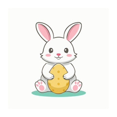 Obraz premium Cute flat design cartoon pig with balloon