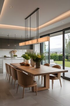 modern dining room