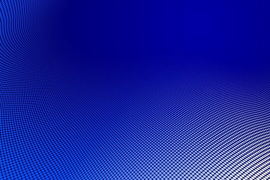 Abstract gradient waves in deep blue and white tones