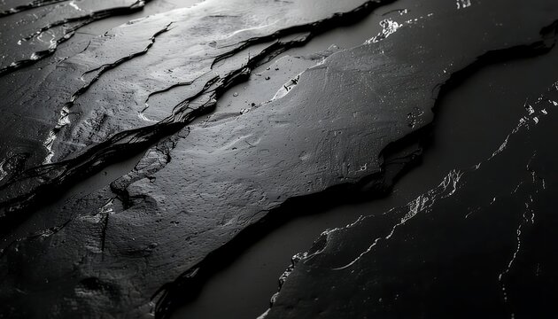 Black Stone Texture Dark Abstract Background