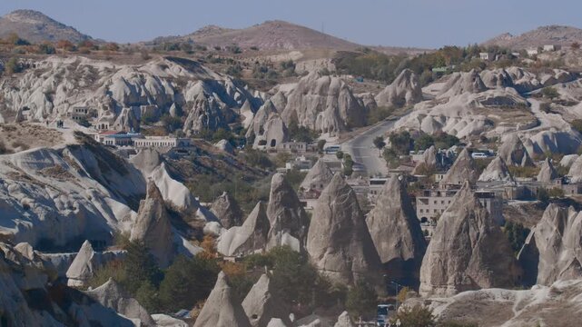 Exploring unique rock formations in Cappadocia during daytime