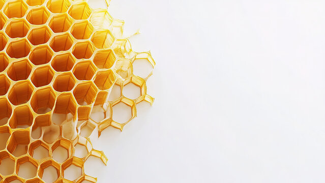 honeycomb isolated on white background