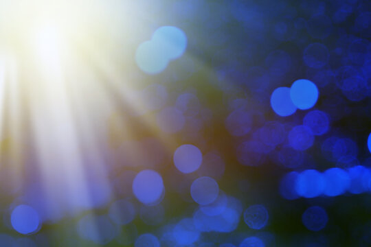 Glowing abstract bokeh lights background