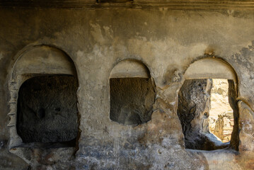 Uplistsikhe cave complex, ancient rock-hewn town and one of the oldest settlements near the town of Gori in eastern Georgia © Mirko