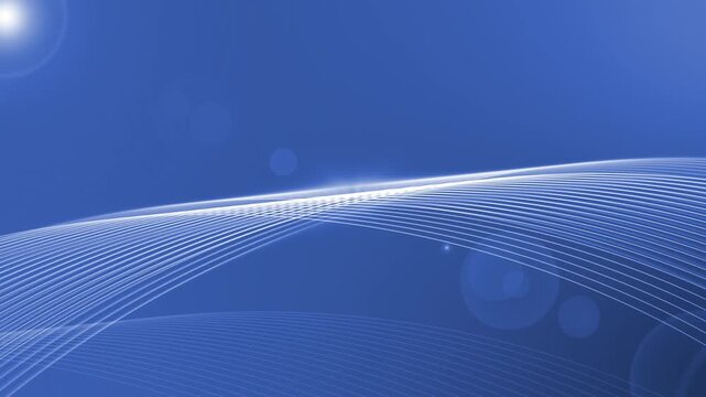 Abstract flowing light wave background animation