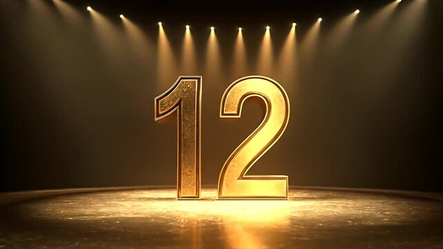 Golden Number Twelve Spotlight Stage.