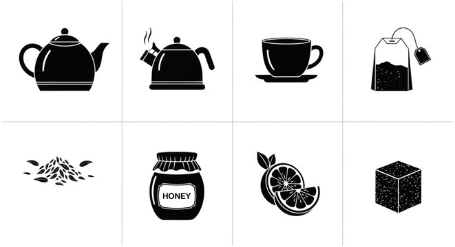 Tea Time Icon Set