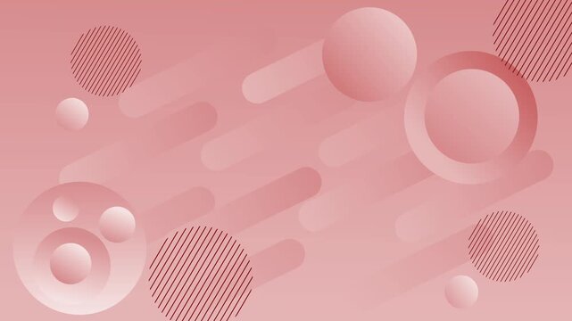 Gradient abstract minimal trendy with spheres background animation