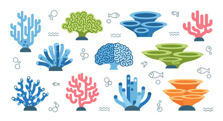 Coral Reef Icon Set © sitimmk