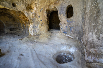 Uplistsikhe cave complex, ancient rock-hewn town and one of the oldest settlements near the town of Gori in eastern Georgia © Mirko